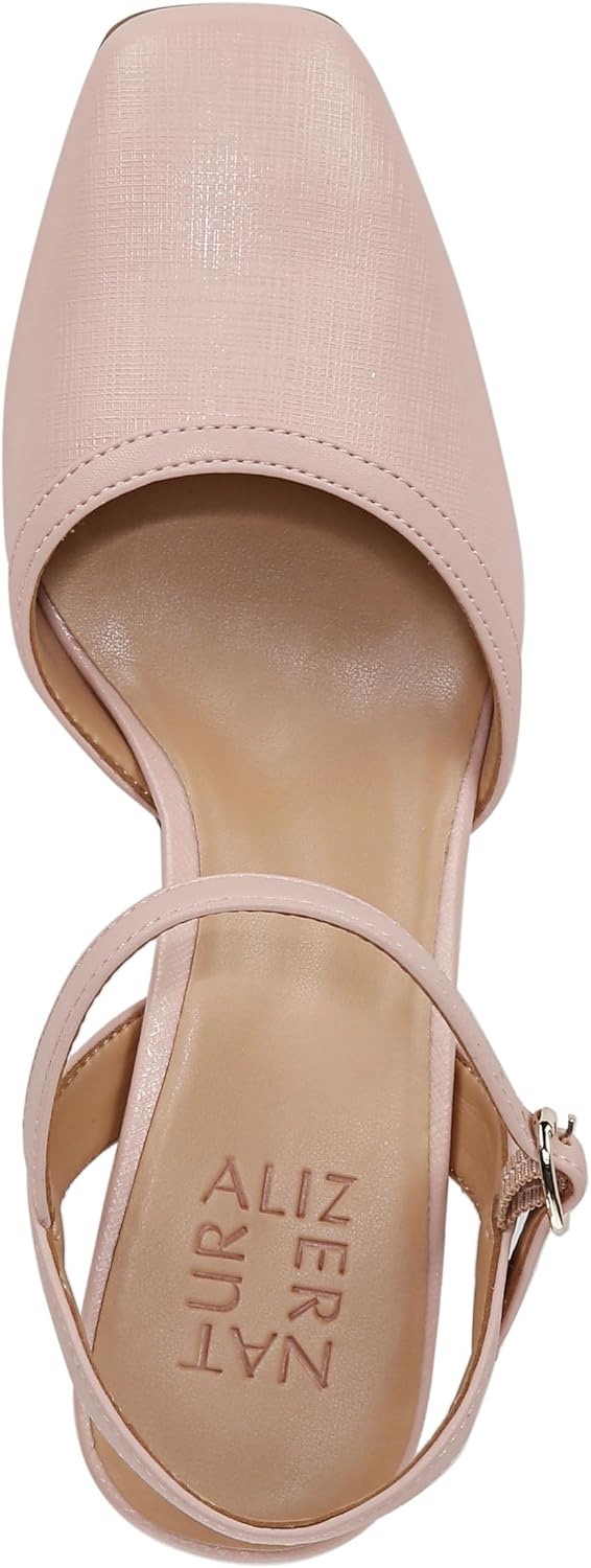 Naturalizer Womens Wave Ankle Strap Closed Toe Dress Heels