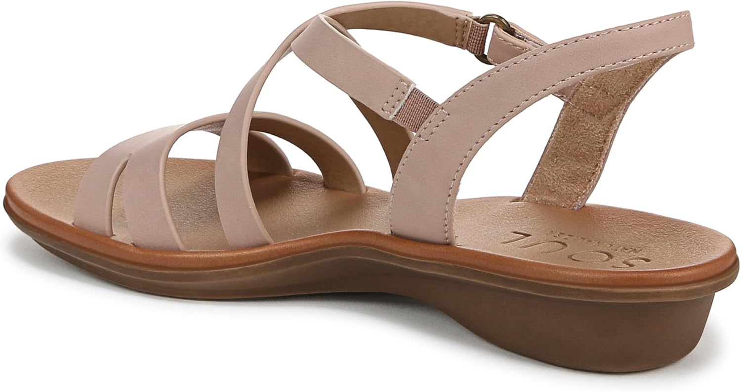 Soul by Naturalizer Women's Shenna Strappy Flat Sandals