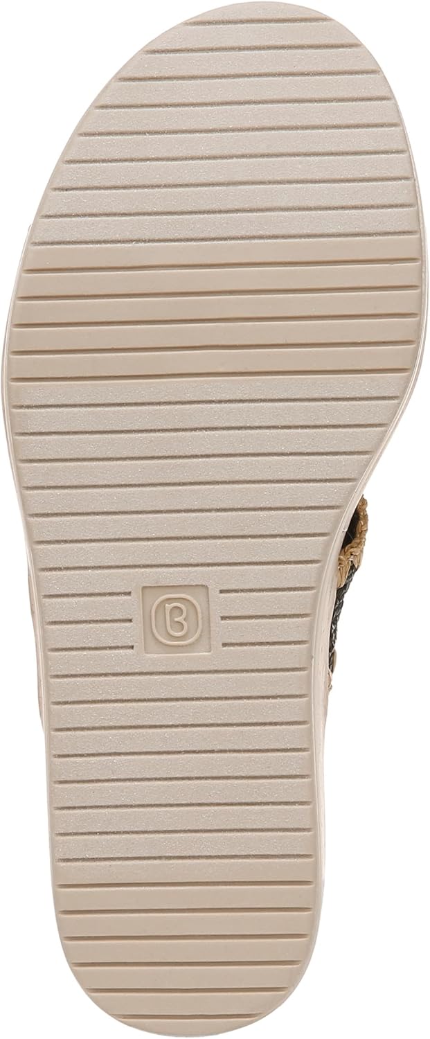 BZees Women's Resort Cork Wedge Strappy Sandal