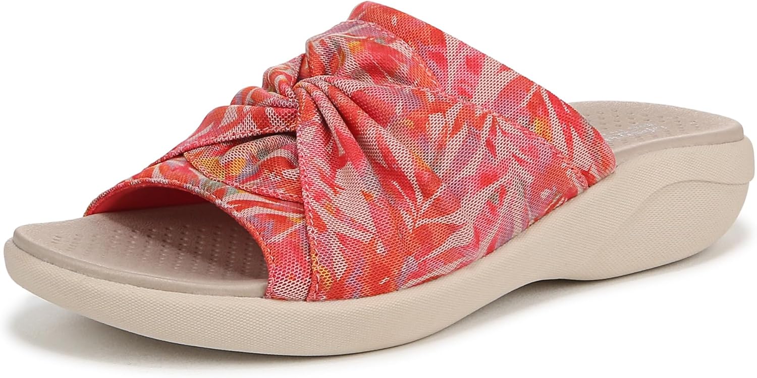 Coral Multi Island Palm Print