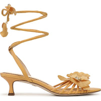 Sam Edelman Women's Carla Kitten Heel Ankle Wrap Sandal