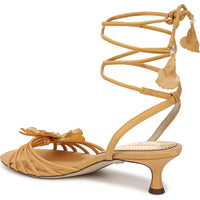 Sam Edelman Women's Carla Kitten Heel Ankle Wrap Sandal