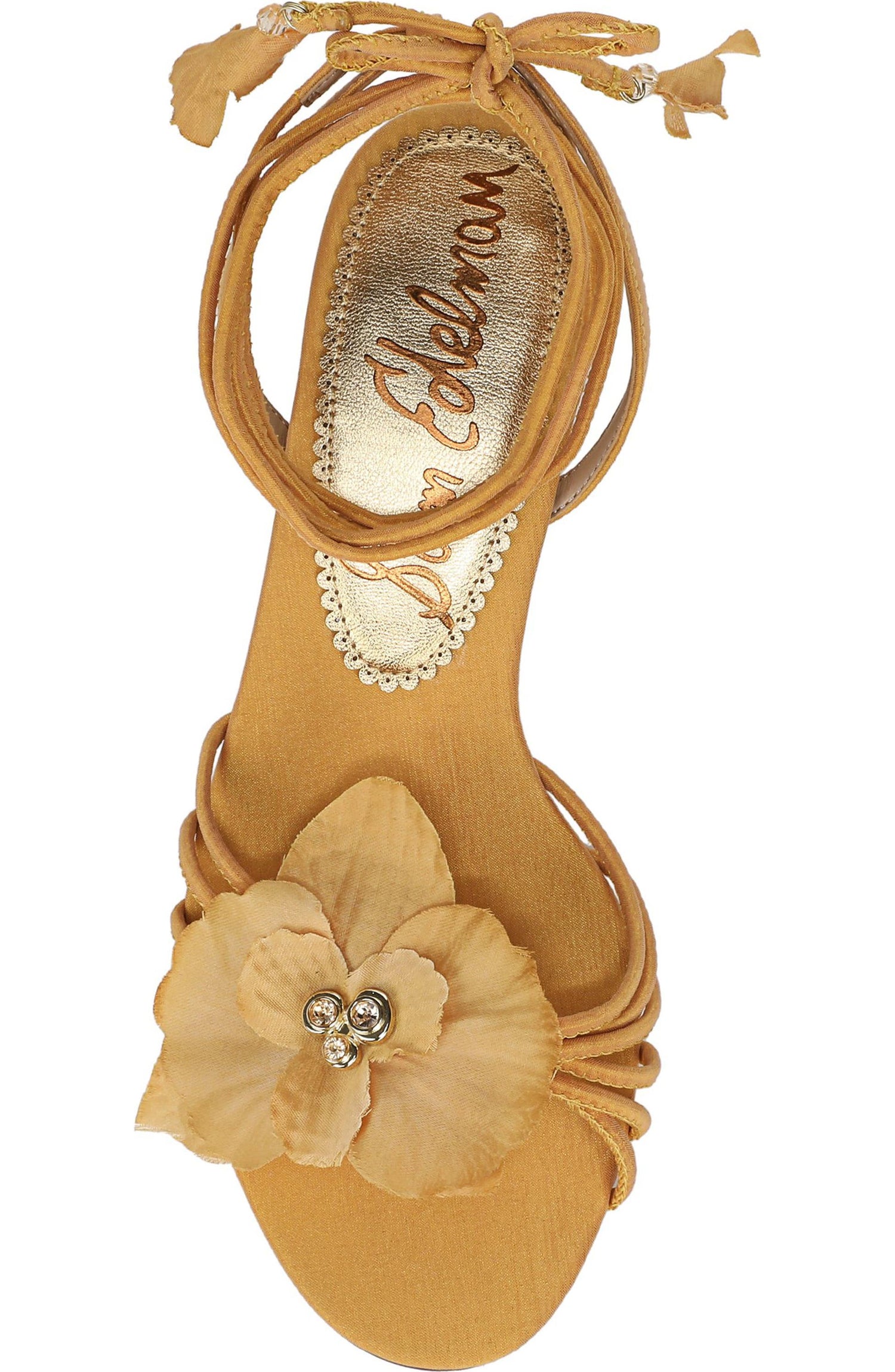 Sam Edelman Women's Carla Kitten Heel Ankle Wrap Sandal