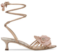 Sam Edelman Women's Carla Kitten Heel Ankle Wrap Sandal