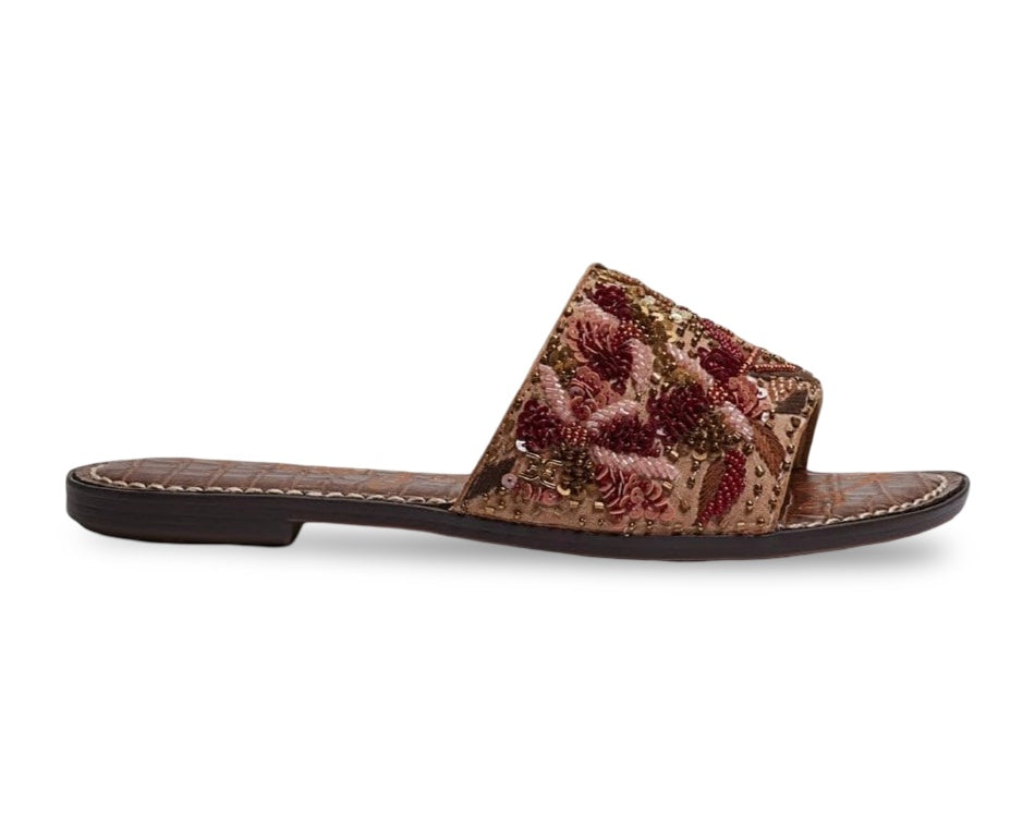 Sam Edelman Gisella Open Toe Beaded Detailed Slide Sandal