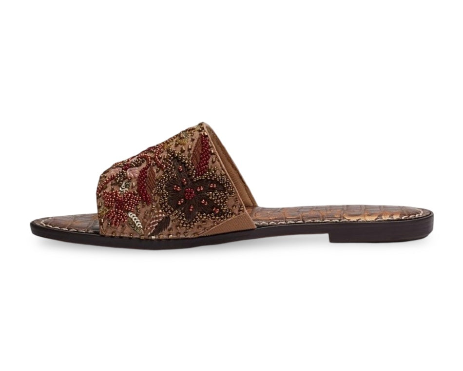 Sam Edelman Gisella Open Toe Beaded Detailed Slide Sandal