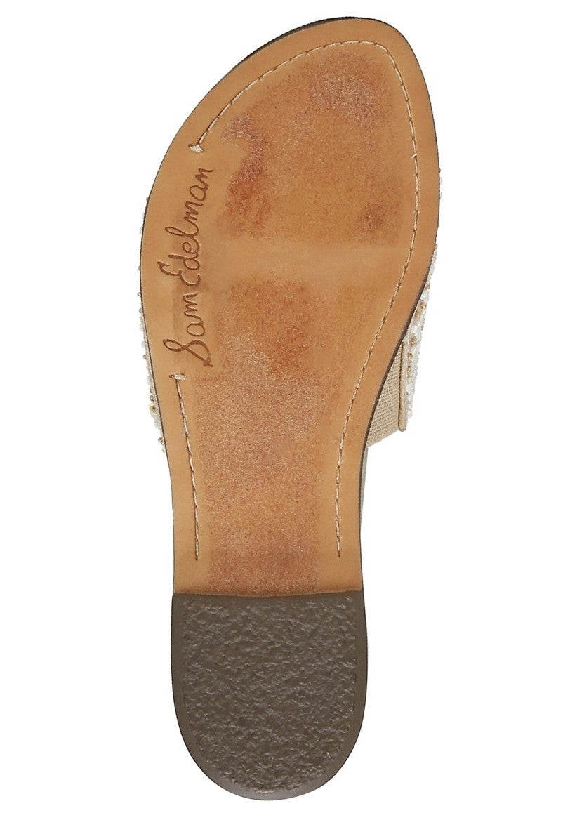 Sam Edelman Gisella Open Toe Beaded Detailed Slide Sandal