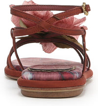 Circus NY by Sam Edelman Women's Olana Flower Strappy Flat Sandal