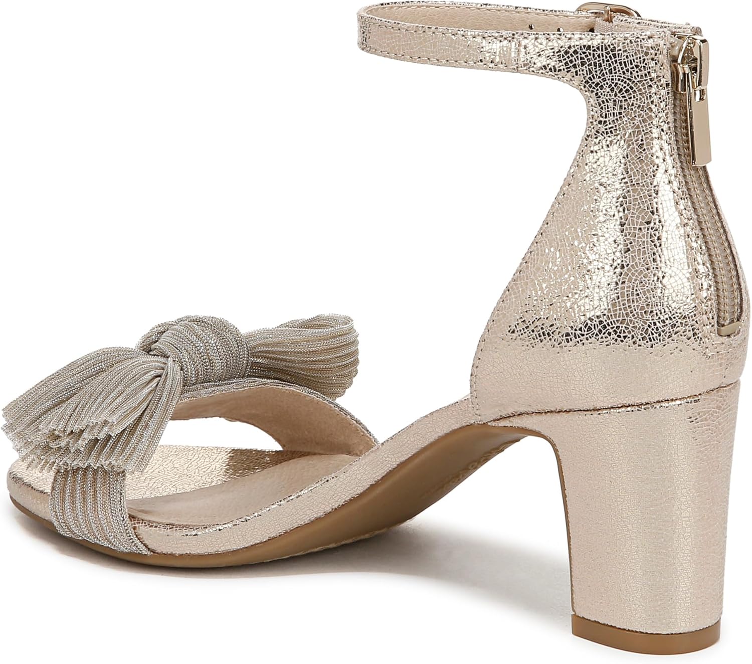 LifeStride Womens Florence Bow Ankle Strap Dress Sandal
