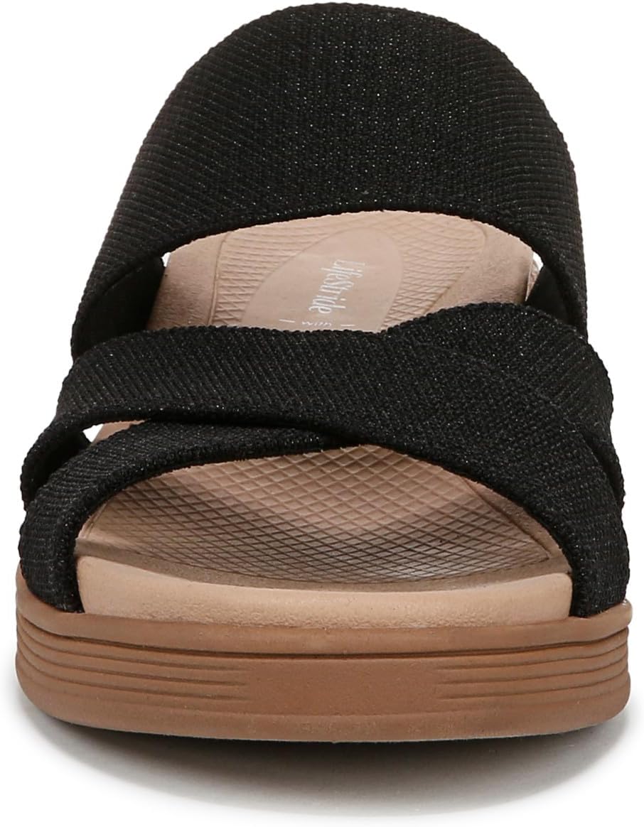LifeStride Women's Fiona Wedge Slide Sandal