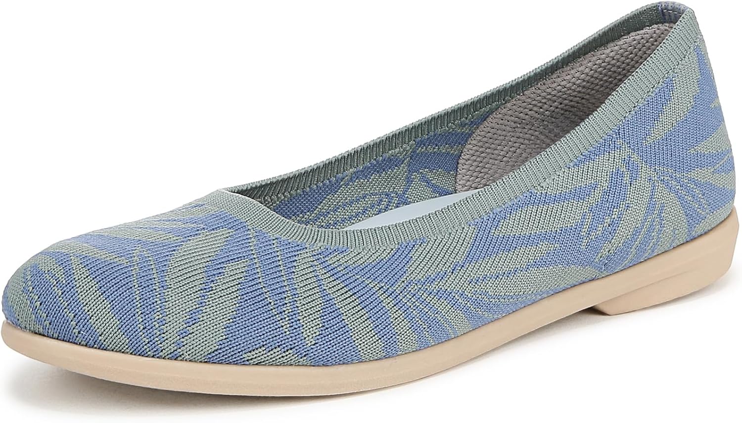 Elemental Blue/Green Leaf Print