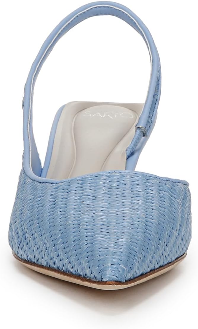 Franco Sarto Women's Devin Pointed Toe Kitten Heel Slingback Pump