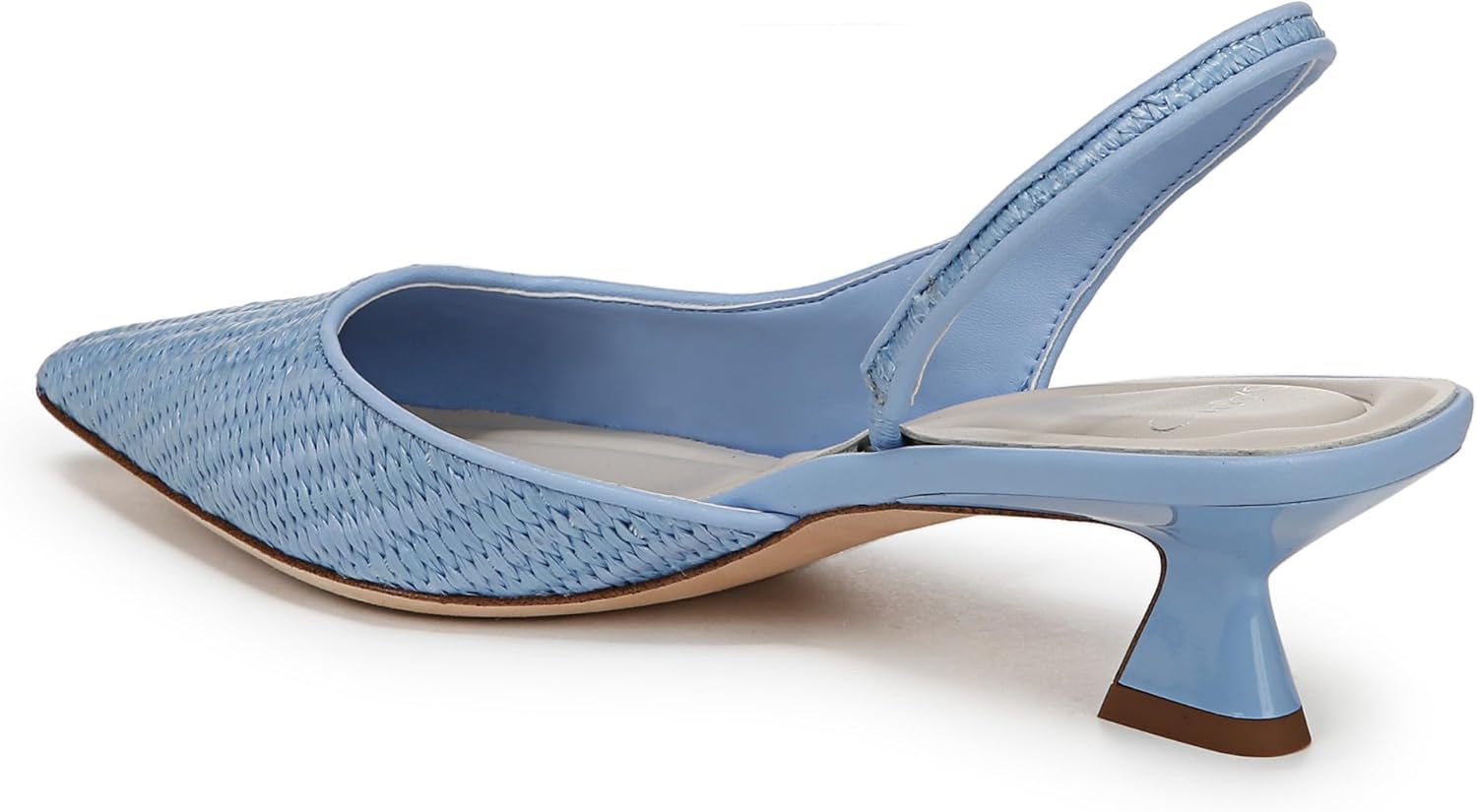 Franco Sarto Women's Devin Pointed Toe Kitten Heel Slingback Pump