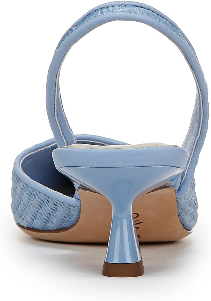 Franco Sarto Women's Devin Pointed Toe Kitten Heel Slingback Pump