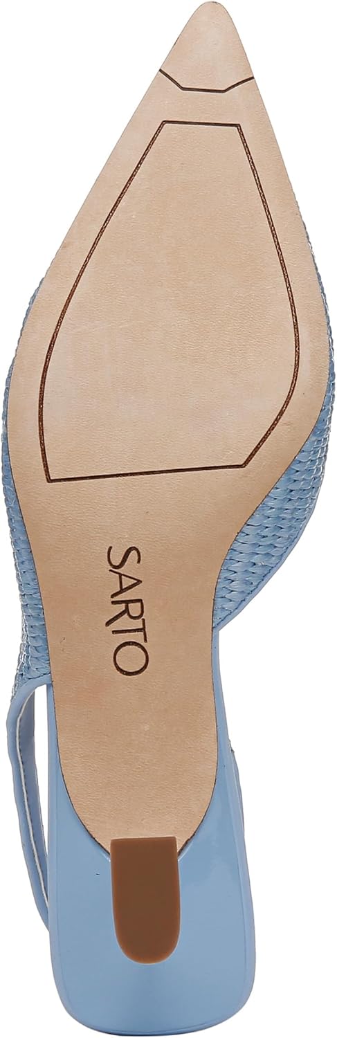 Franco Sarto Women's Devin Pointed Toe Kitten Heel Slingback Pump