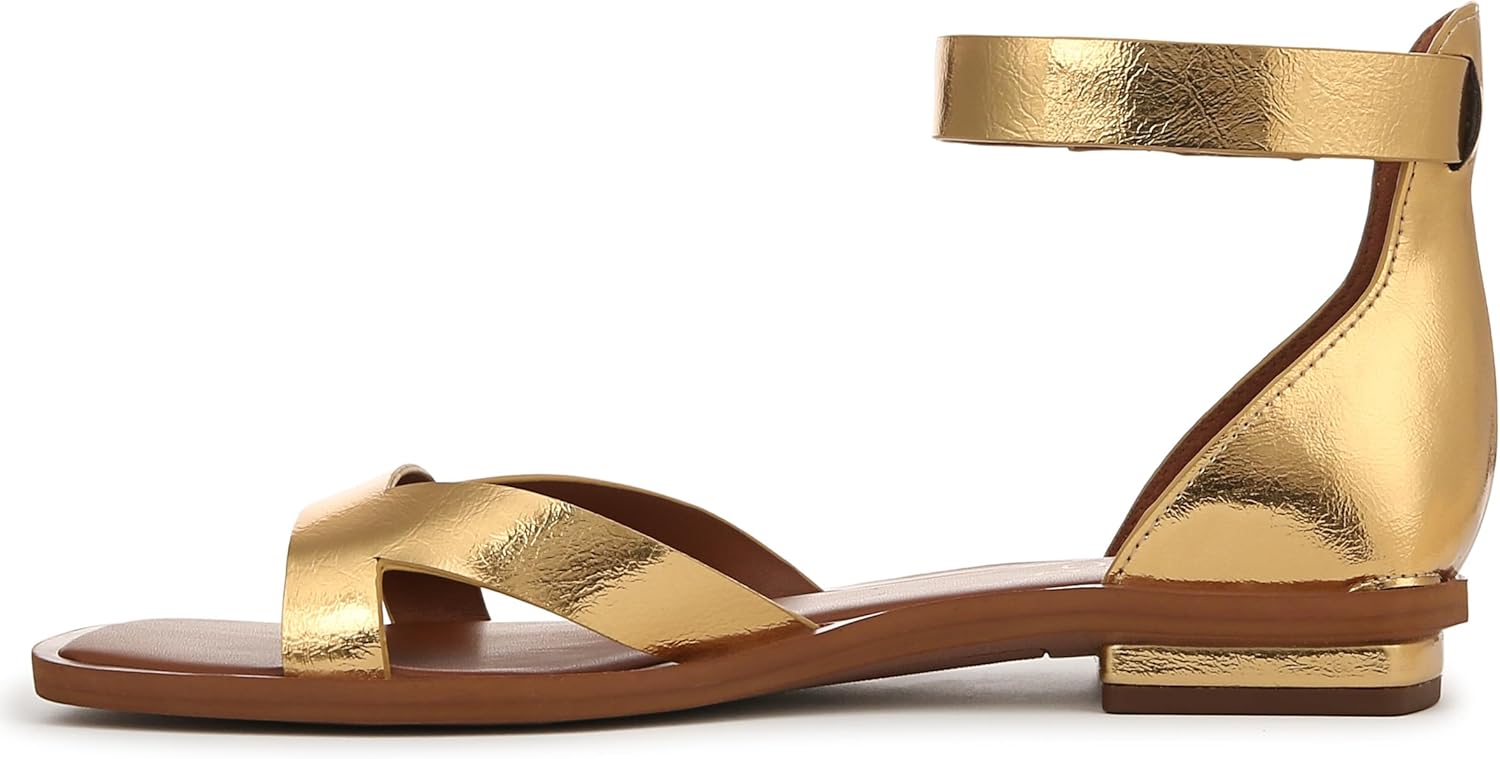 Franco Sarto Women's Elisa Ankle Strap Flat Sandal