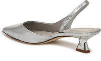 Franco Sarto Women's Devin Pointed Toe Kitten Heel Slingback Pump
