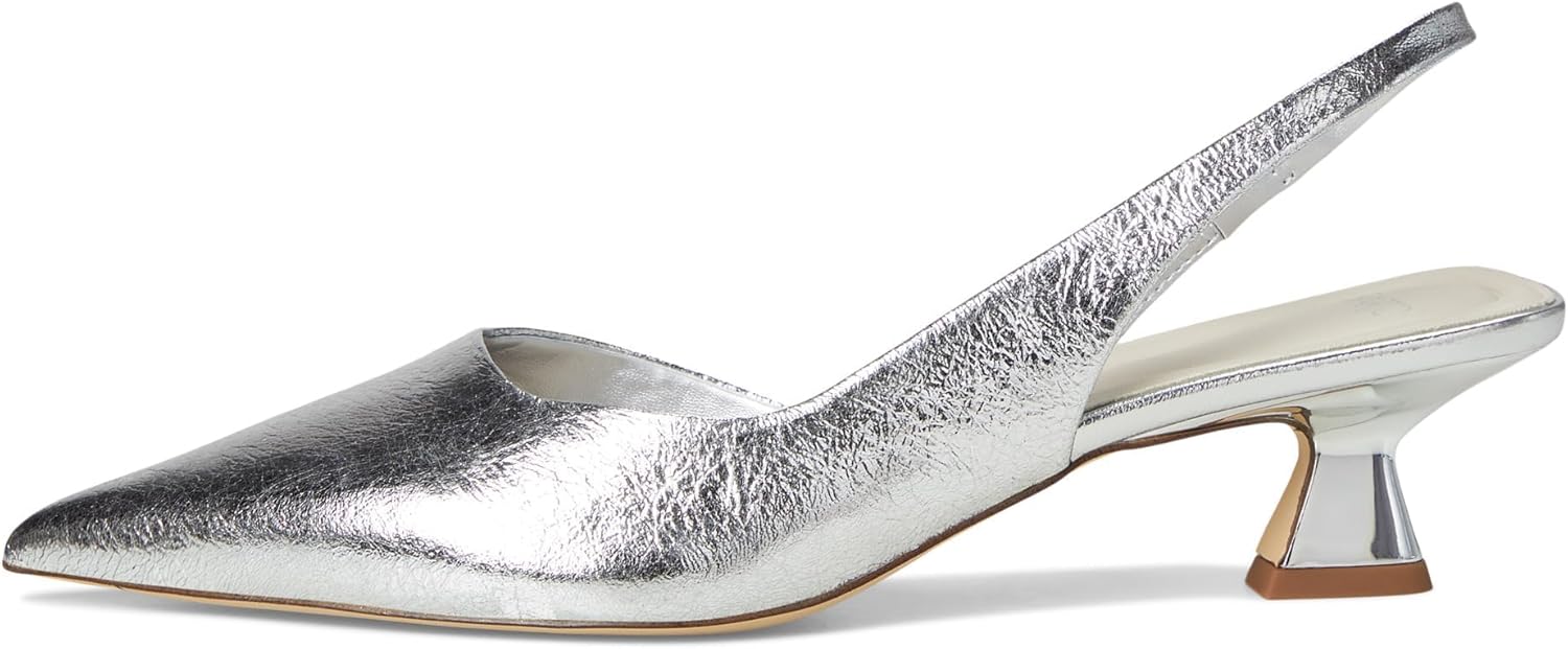 Franco Sarto Women's Devin Pointed Toe Kitten Heel Slingback Pump