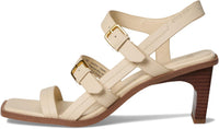 Franco Sarto Women's Frances Triple Buckle Block Heel Sandal