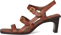 Franco Sarto Women's Frances Triple Buckle Block Heel Sandal