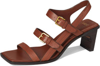 Franco Sarto Women's Frances Triple Buckle Block Heel Sandal