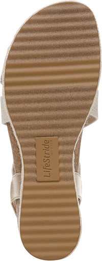 LifeStride Women's Breeze Strappy Wedge Sandal