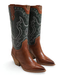 Green/ Copper Wide Calf