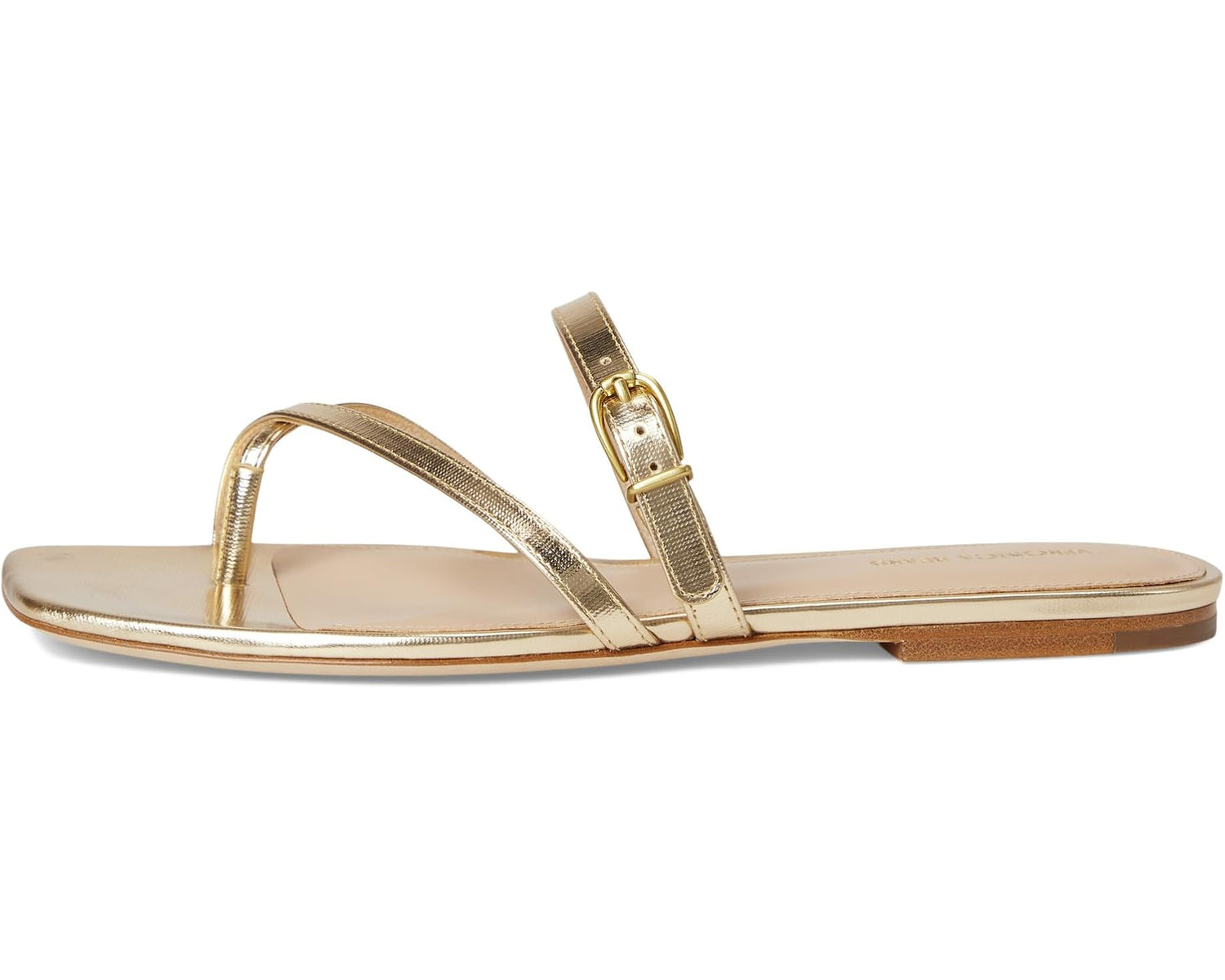 Veronica Beard Marthe Crisscross Buckle Flat Slide Sandal
