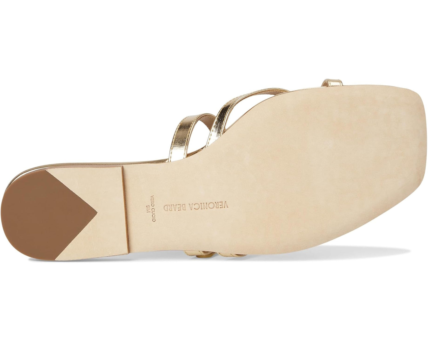 Veronica Beard Marthe Crisscross Buckle Flat Slide Sandal