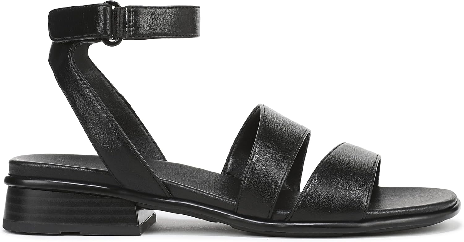 Naturalizer Women's Effie Square Toe Block Heel Flat Sandal