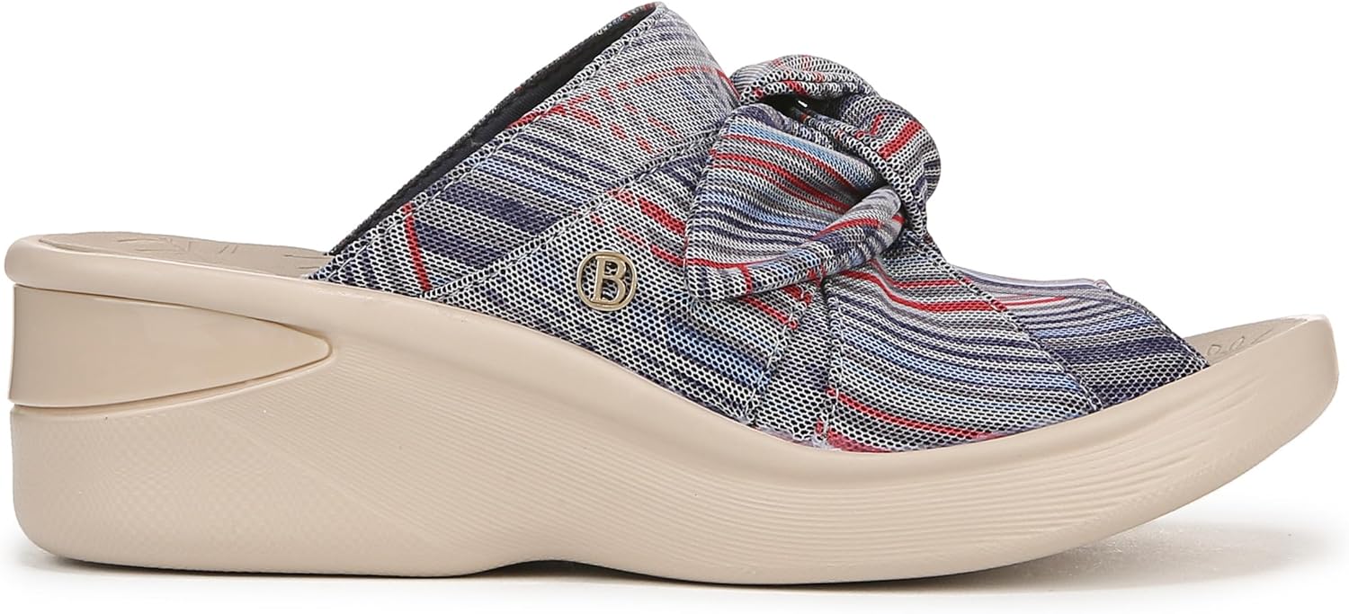 BZees Women's Smile Slide Sandal