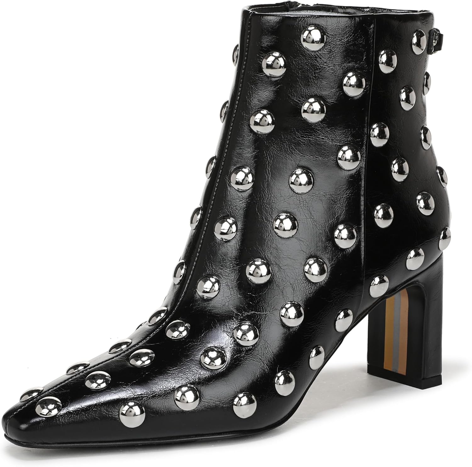 Black Patent Stud