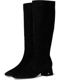 Black Suede Wide Calf