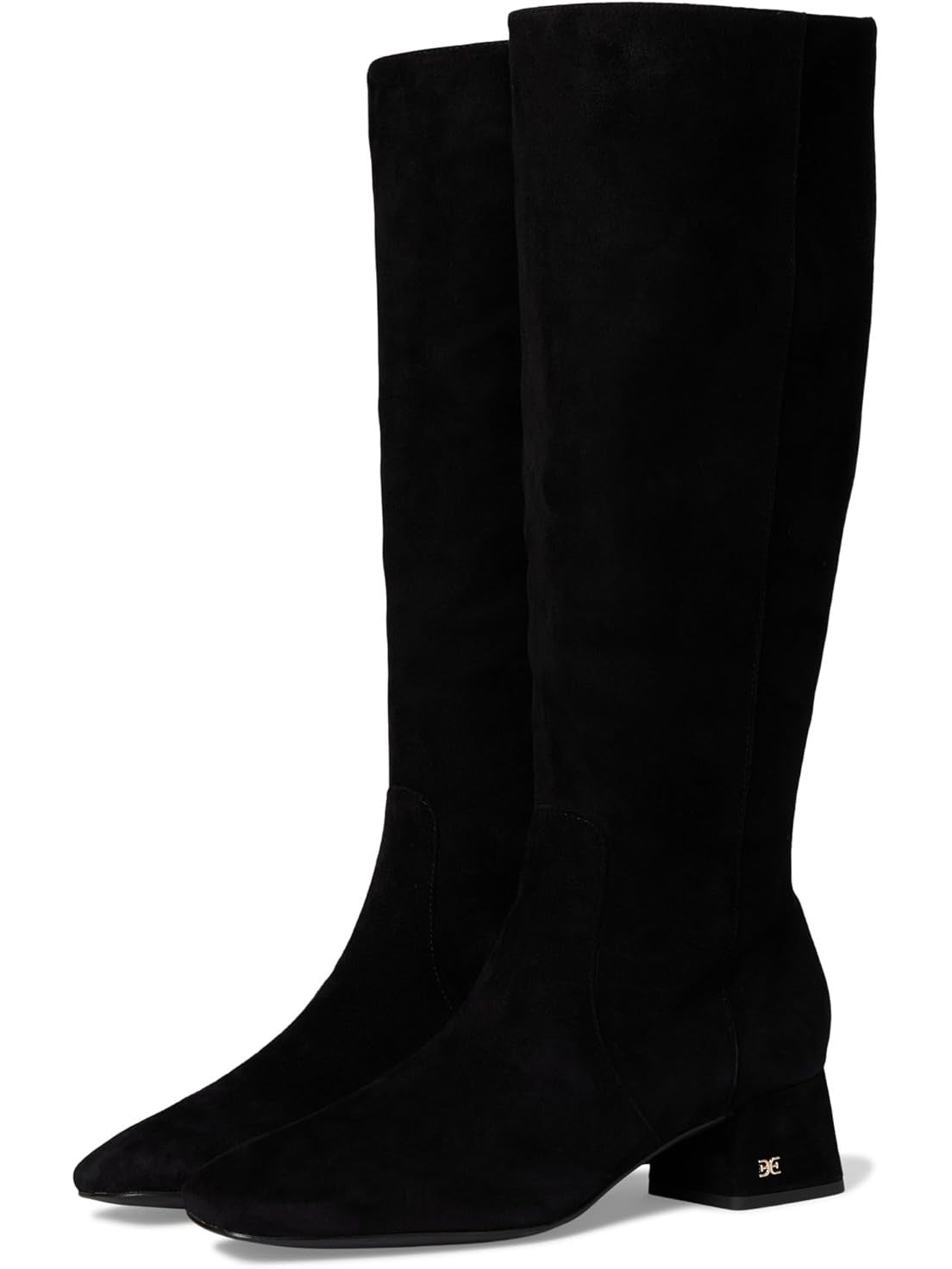 Black Suede Wide Calf