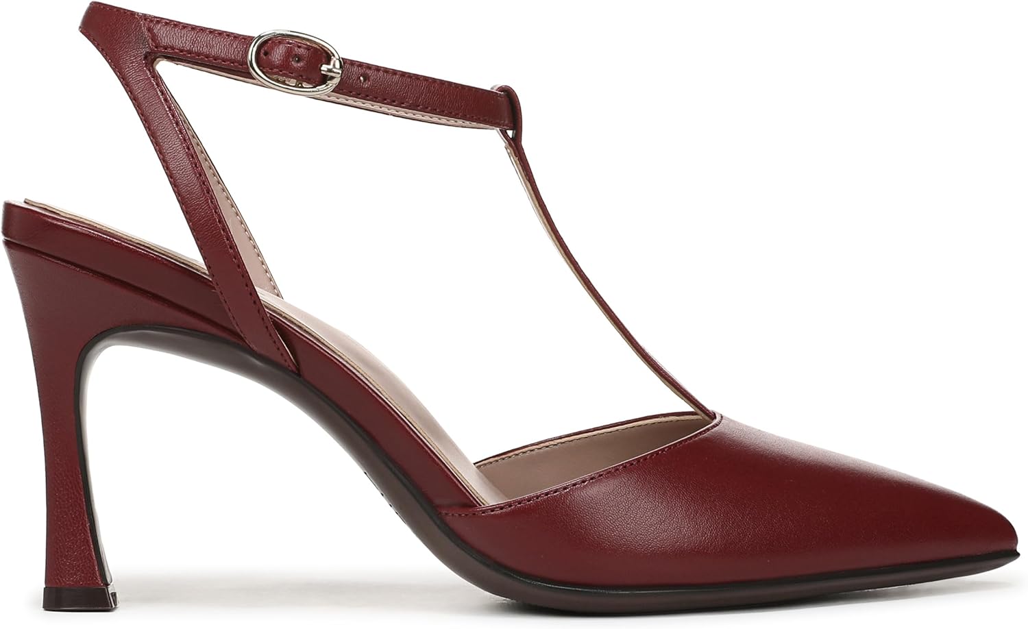 Naturalizer Womens Astrid Pointed Toe T-Strap Pump