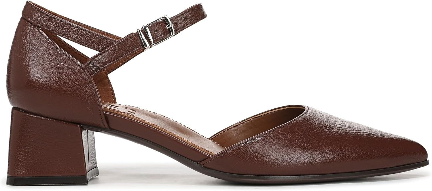 Naturalizer Women's Maddox Block Heel Ankle Strap Pump