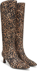 Dark Brown Leopard Narrow Calf