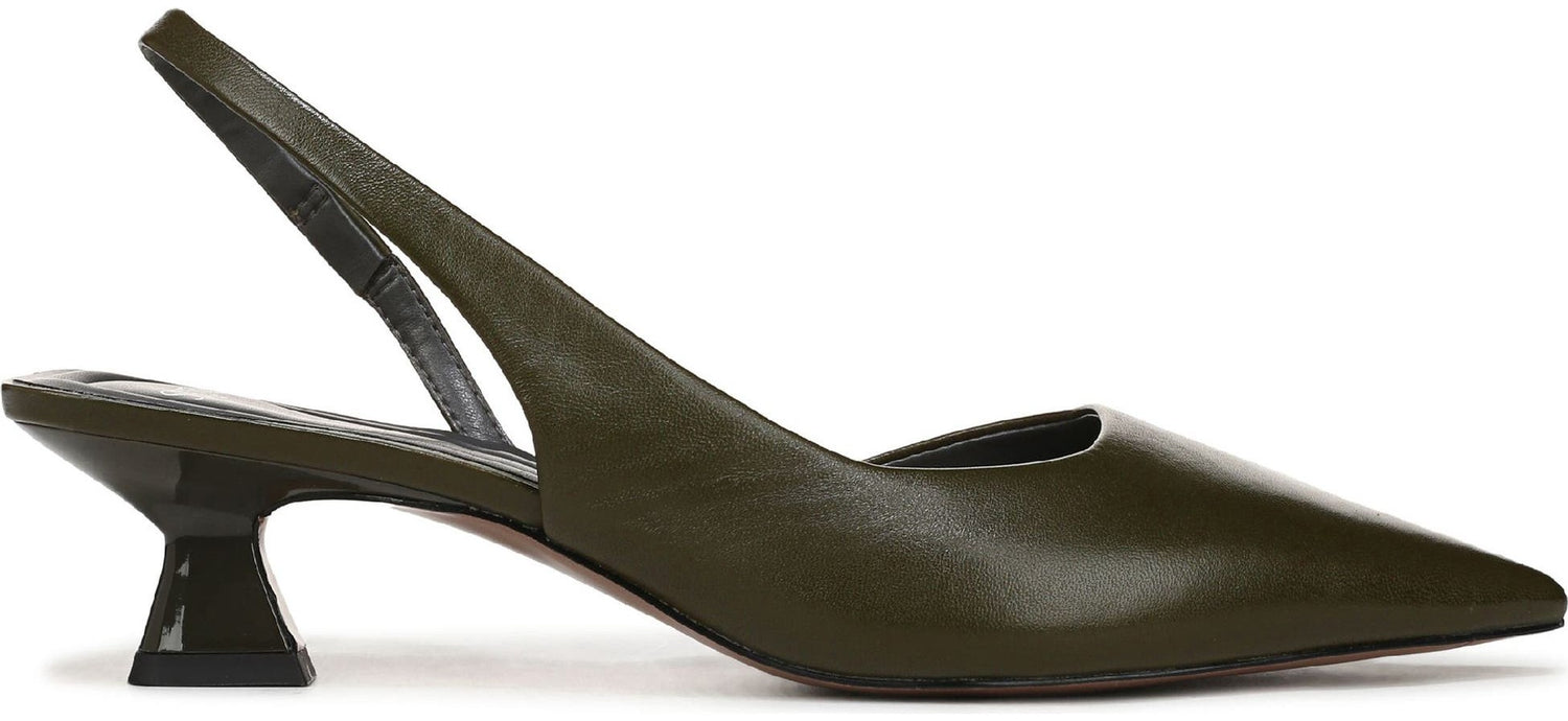 Franco Sarto Women's Devin Pointed Toe Kitten Heel Slingback Pump
