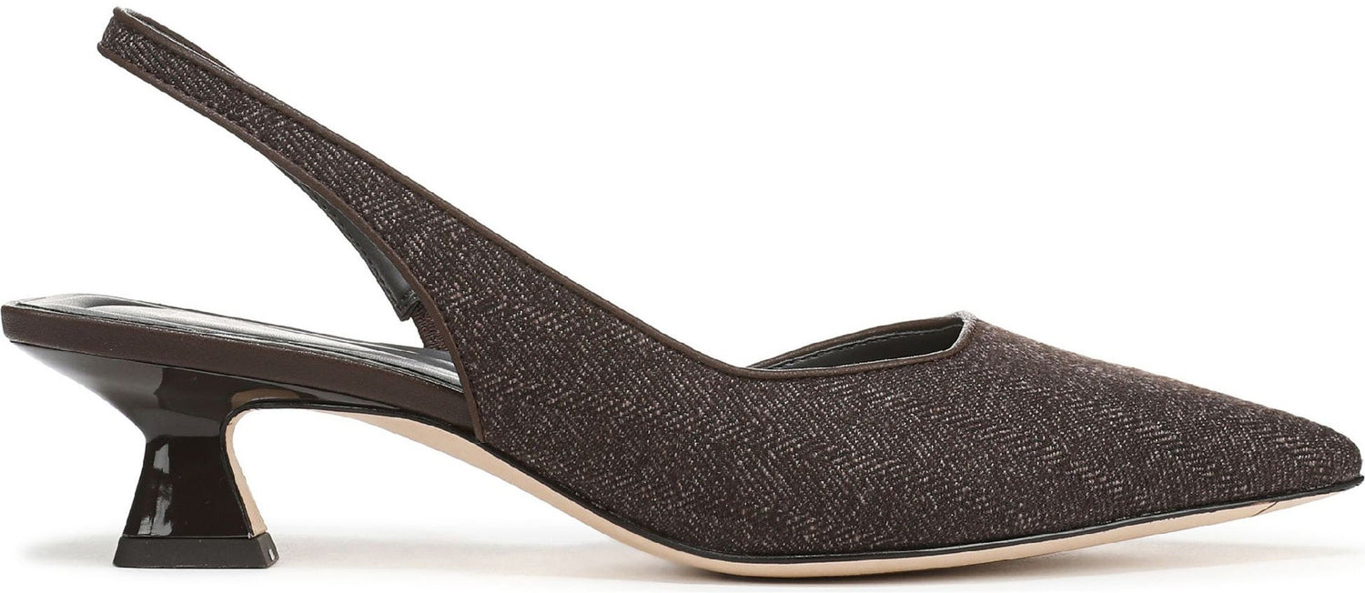 Franco Sarto Women's Devin Pointed Toe Kitten Heel Slingback Pump