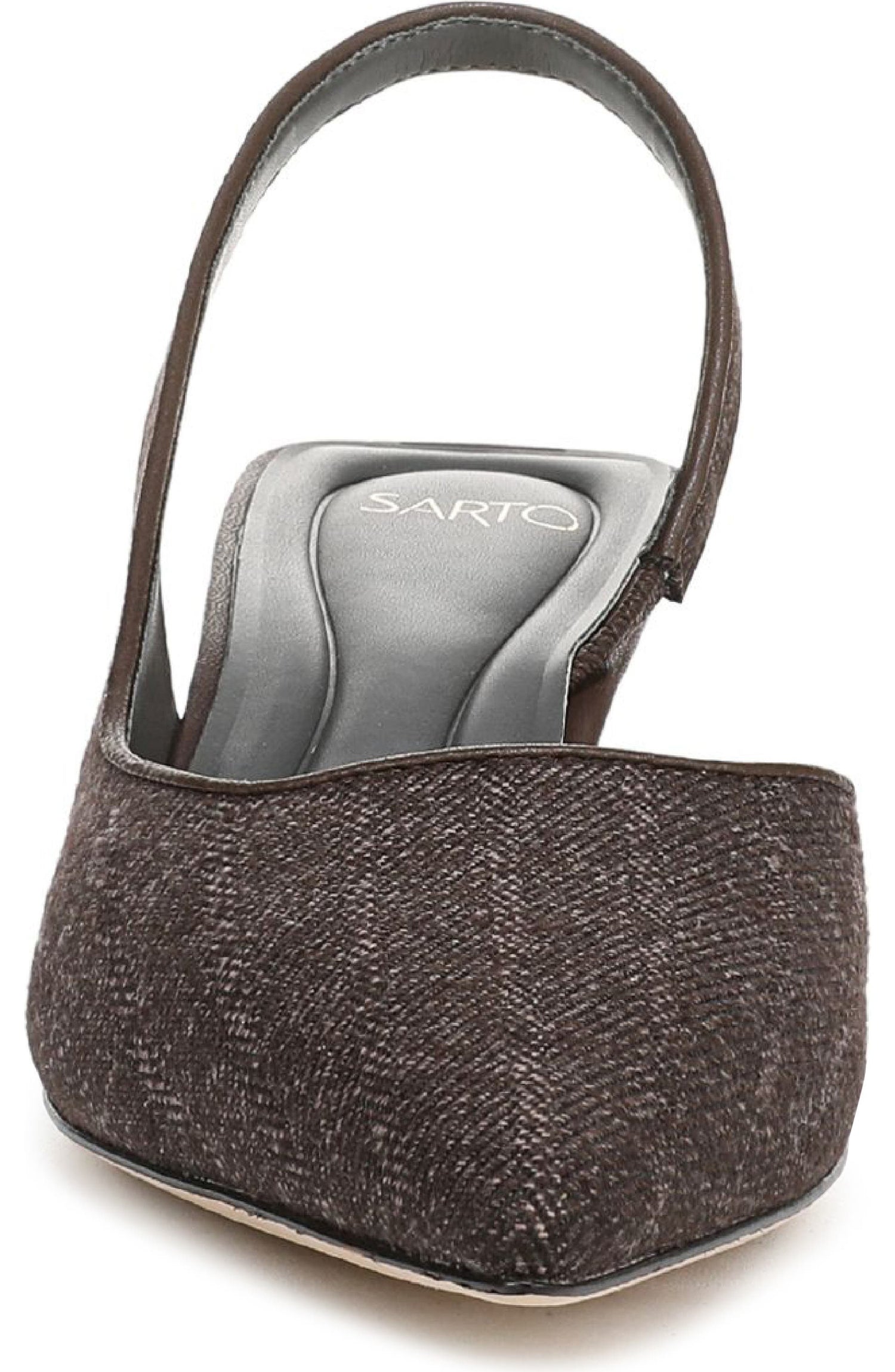 Franco Sarto Women's Devin Pointed Toe Kitten Heel Slingback Pump