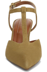 Franco Sarto Women's Ovett Pointed Toe T-Strap Pump