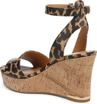 Franco Sarto Women's Celeste Cork Wedge Sandal