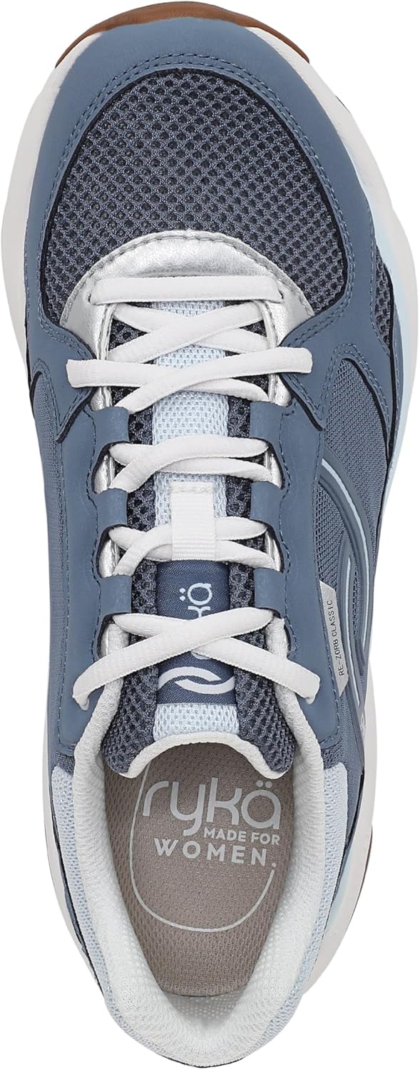 Ryka Women's Rezorb Max Classic Lace Up Walking Sneaker