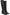 Black Leather Wide Calf