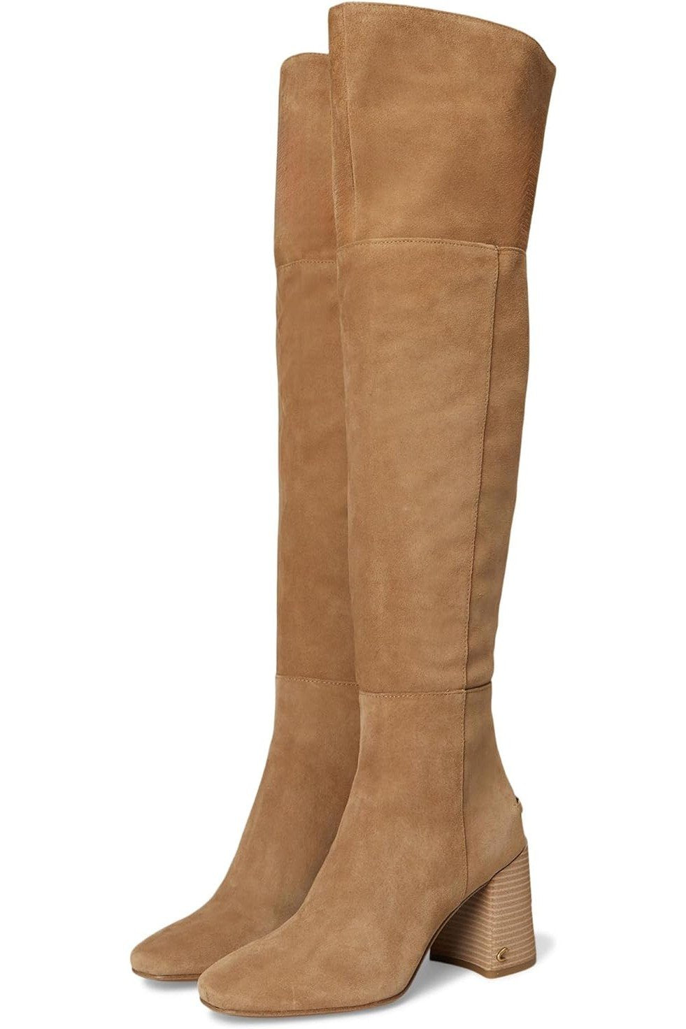 Honeyed Oak Suede Wide Calf