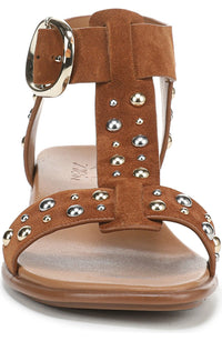 Naturalizer Women's Brandy Stud T-Strap Buckle Strappy Sandal