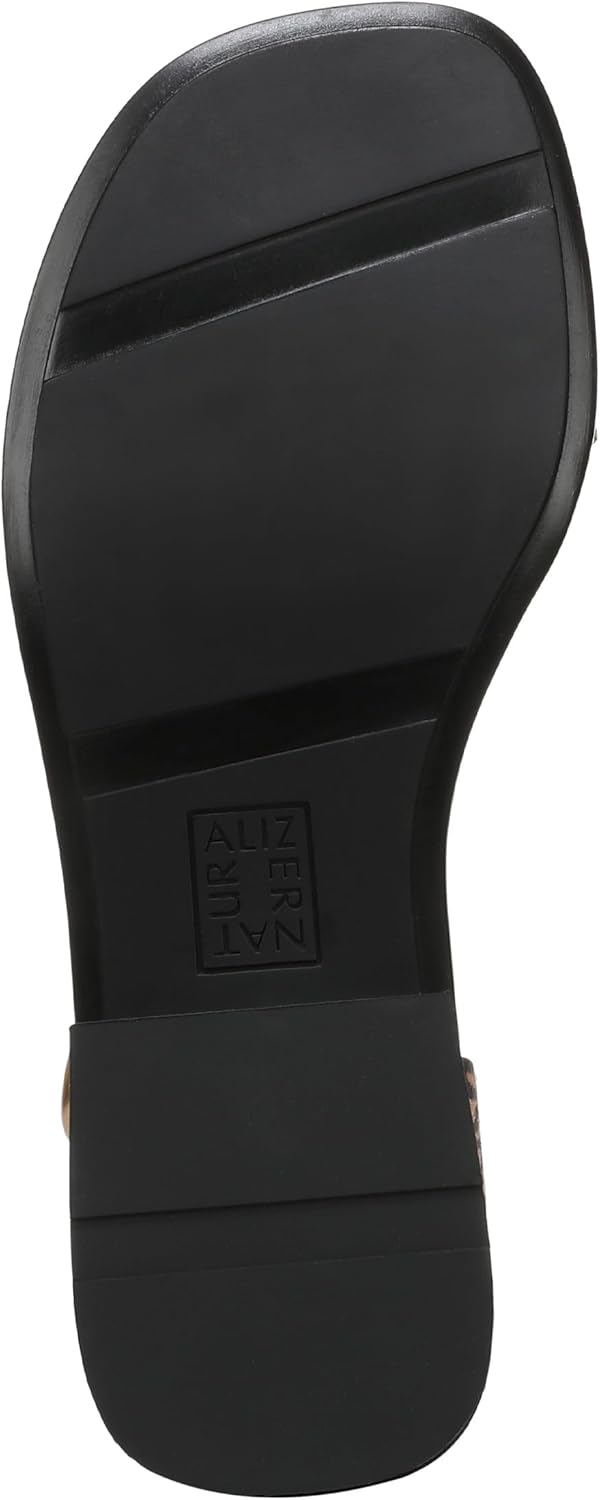 Naturalizer Women's Brandy T-Strap Buckles Low Block Heel Sandal