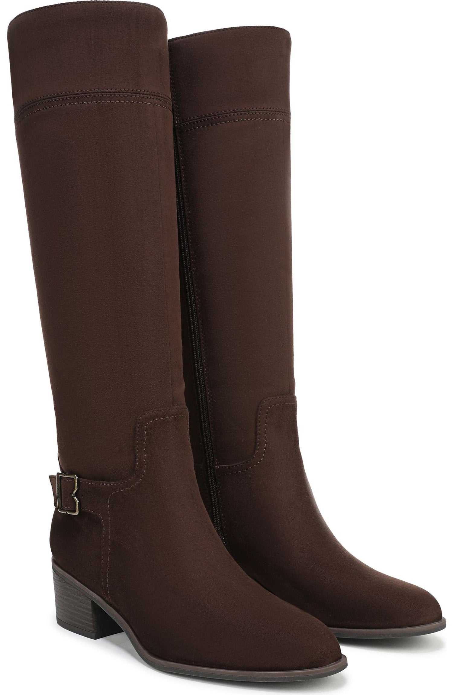 Dark Umber Brown Wide Calf