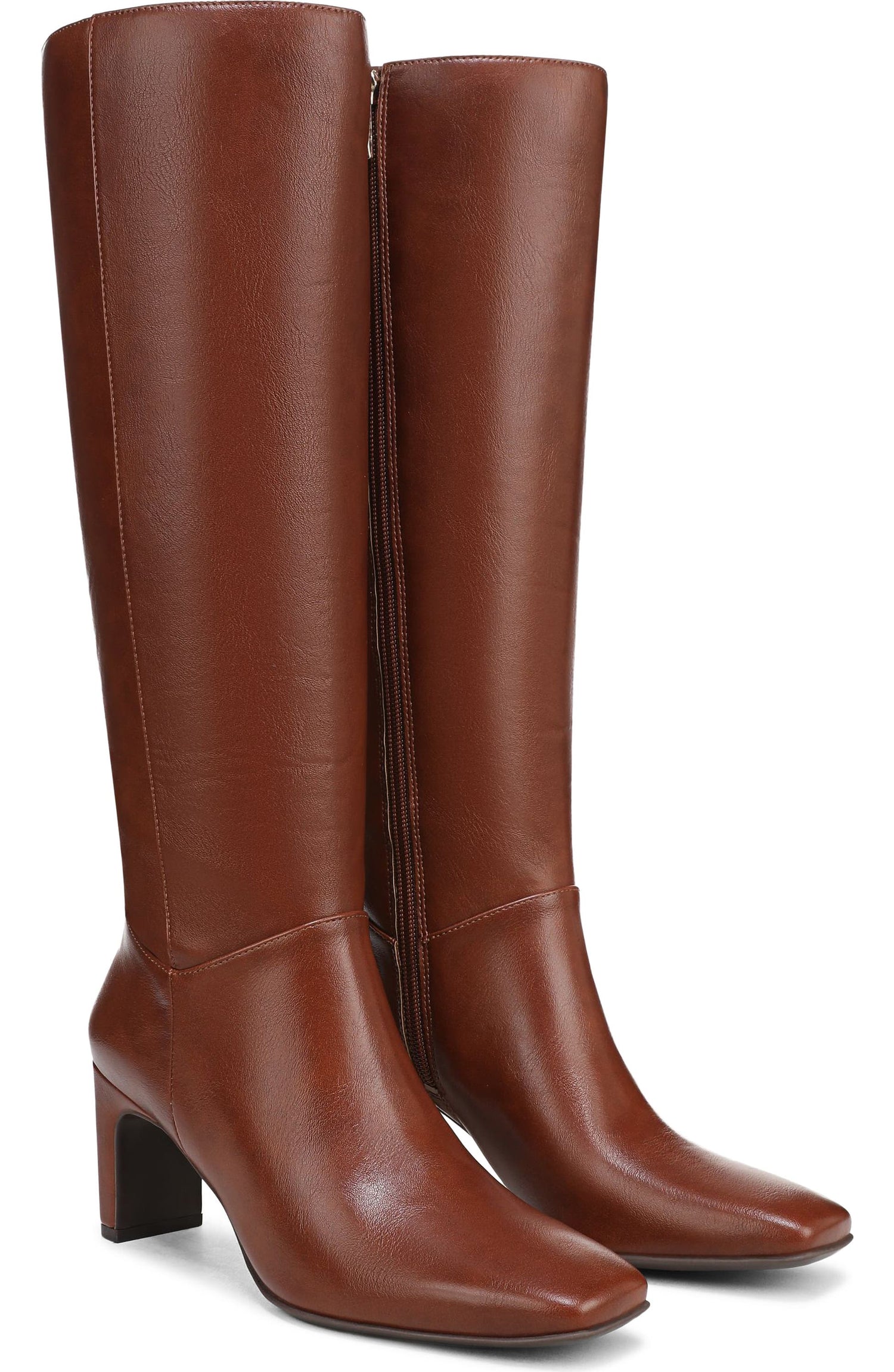 Saddle Tan Wide Calf