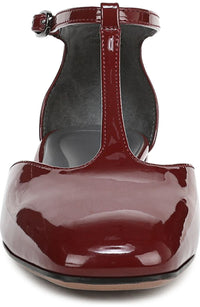 Franco Sarto Women's A-Delmira T-Strap Flat